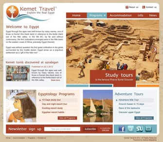 Kemet Travel Agency Website